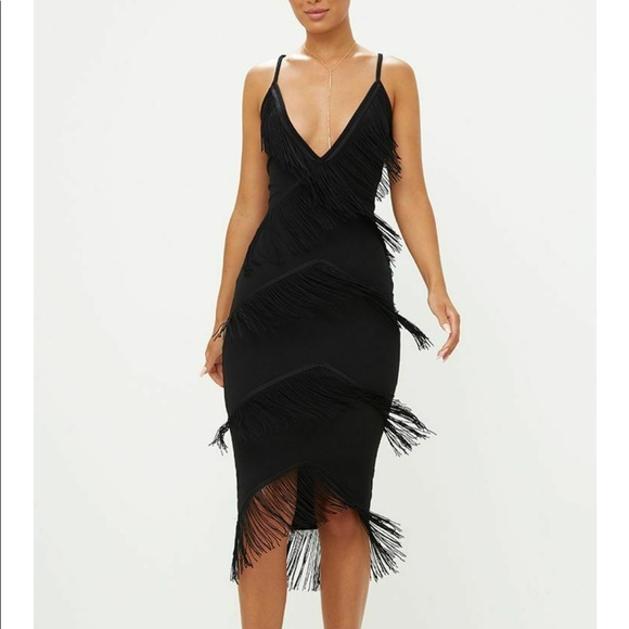 PrettyLittleThing Dresses & Skirts - PrettyLittleThing Strappy Tassel Dress Size: 10‬